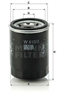YAĞ FİLTRESİ MANN W610/3